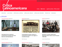 Tablet Screenshot of criticalatinoamericana.com